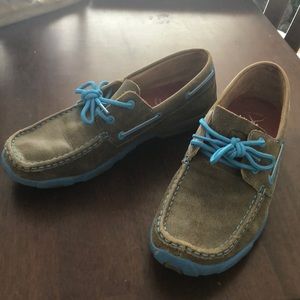 Twisted X slip on leather shoes